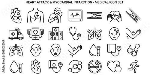 Tableau sur toile Heart attack