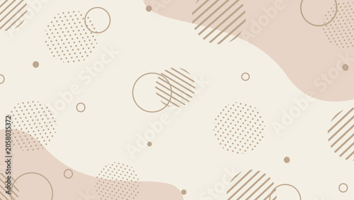 simple background pattern with pastel-colored geometric shapes that is pop and cute