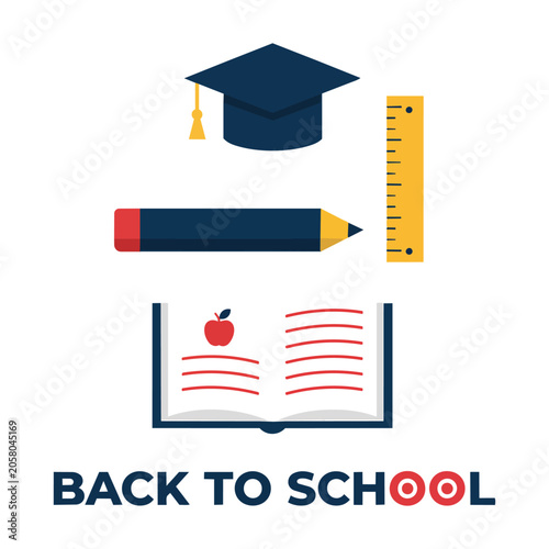 Graduation cap and diploma vector icon representing education success academic achievement and university graduation concept