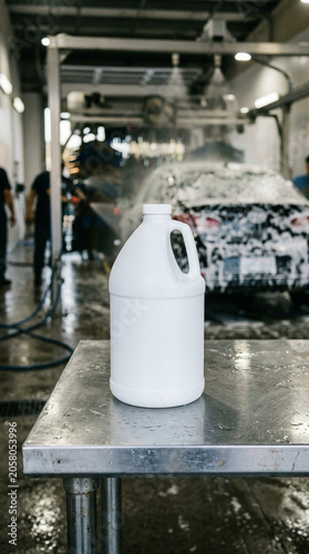 White Plastic Gallon Jug Mockup