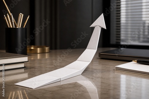 Origami Runway Unfolding Into Launch Arrow