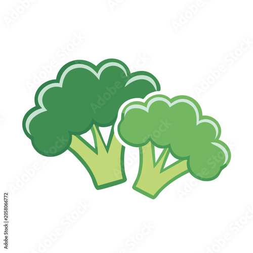 Flat design green leaf with yellow veins vector