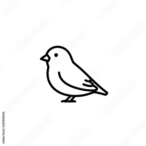 Black and white illustration of a laughing seagull.