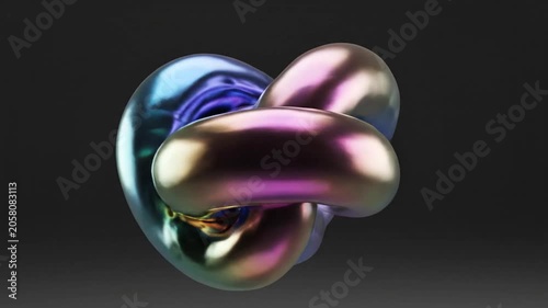 Futuristic 3D knot representing connectivity and modern design.