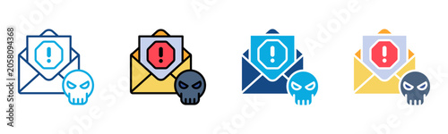 Canvas-taulu Spam Icon Multiple Style Collection