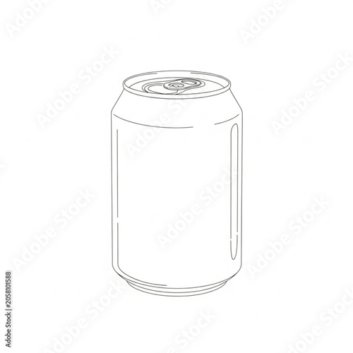 An illustration depicts a soda can on a table indoors.