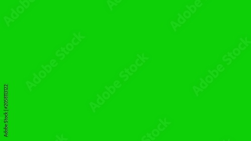 Colorful confetti falling festive overlay on green screen background