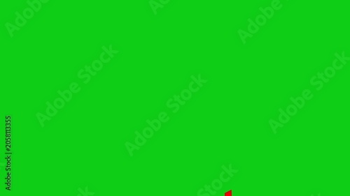 Pink and red confetti explosion celebration overlay animation