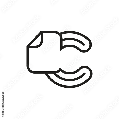 Creative Document Letter C Icon 