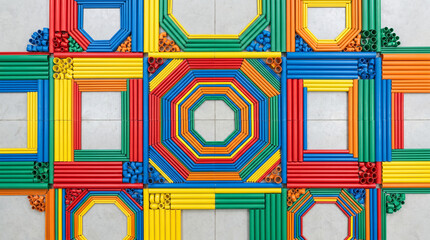 colorful pipes