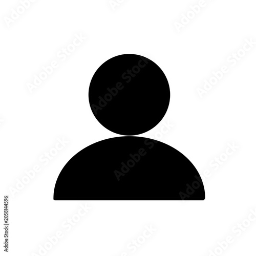 A simple and universal avatar silhouette icon set against a clean white background. This default profile image depicts a stylized person from the shoulders up, suitable for user profiles, social media