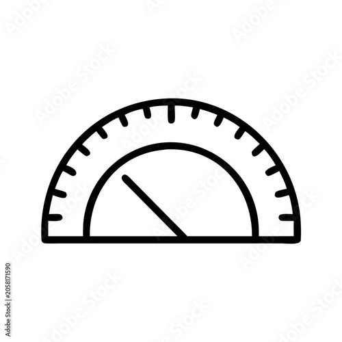 Photos geometric protractor angle icon