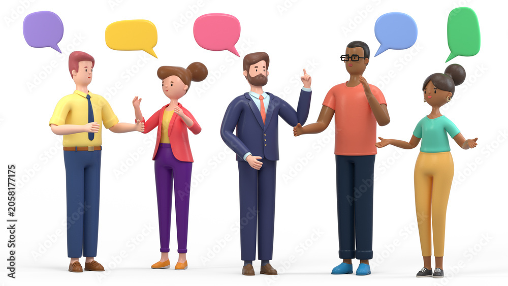 Obraz premium Diverse dialogue, sharing ideas, collaborative brainstorming