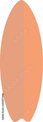 Photography Hand drawn surfboard summer surfing icon flat vector illustration isolated on wh