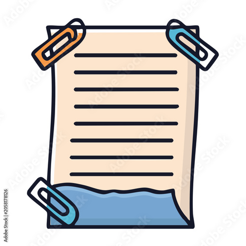 Flat vector clipboard with checklist design