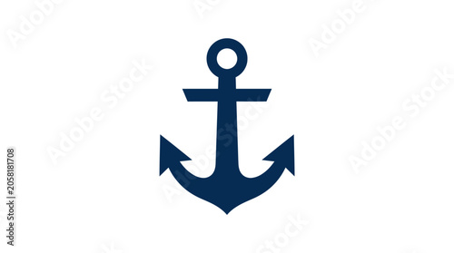 Foto Nautical Anchor Symbol Icon Design.