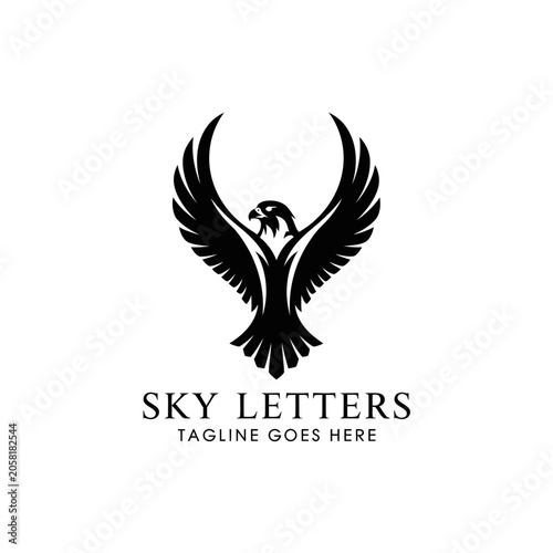 Tableau sur toile Authoritative branding for courier services, aviation companies, or security firms representing speed and power