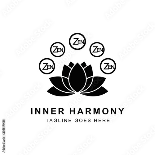 Serene design ideal for wellness centers, yoga studios, spa branding, and mental health awareness.
