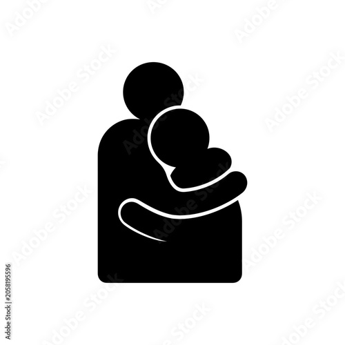 Εκτύπωση καμβά Comforting Grieving Person Icon