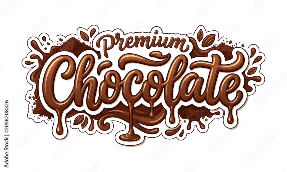 Fototapeta premium vector illustration of a chocolate bar