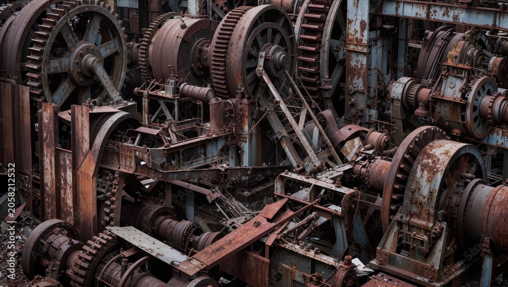 Fototapeta premium Abandoned Industrial Machinery