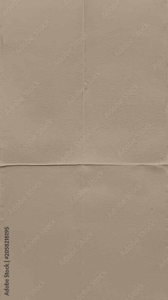 Fototapeta premium Beige textured paper background, minimalist style, mobile wallpaper.