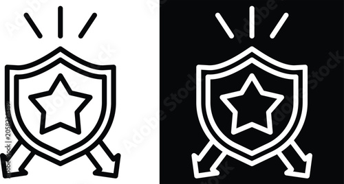 фотографія differentiate Two-tone version in black and white background
