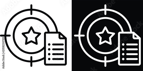 Fotografie identify Two-tone version in black and white background