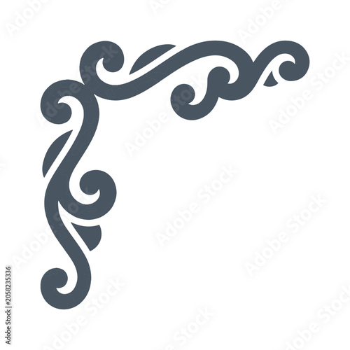 Elegant Vintage Victorian Corner Flourish Scroll Frame