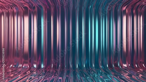 Iridescent Neon Holographic Background