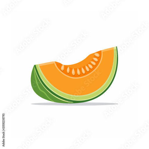Orange and green sneaker flat design