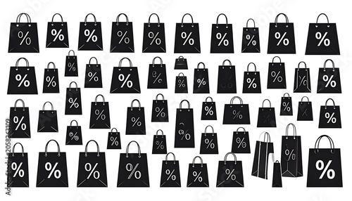 Many shopping bags