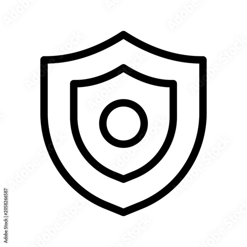 Foto Robust Shield Icon Collection for Security, Protection and Cyber Defense Applica