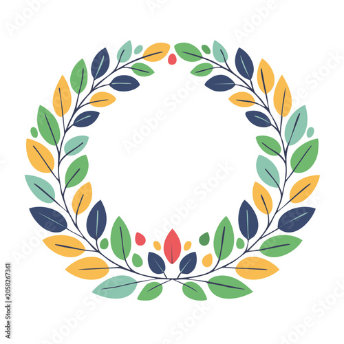 Tropical leaves and butterflies vector pattern