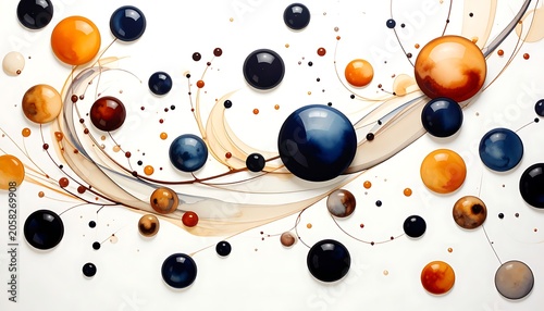 Fluid orbs with tendrils
