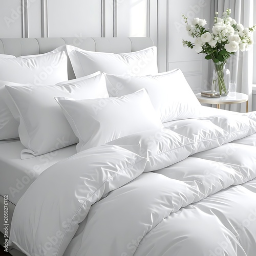 Luxurious white bedding (1)