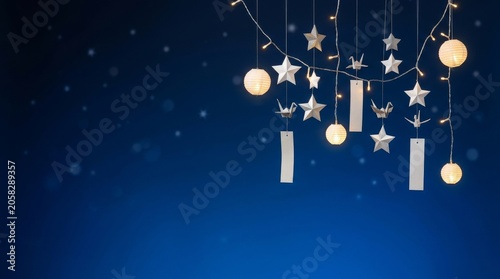 Night Sky Decorative Stars And Lights.