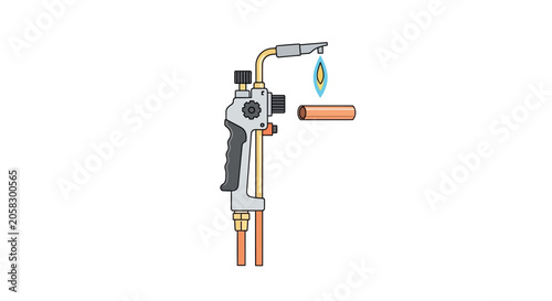 Принти на полотні Oxy acetylene torch welding tool equipment.