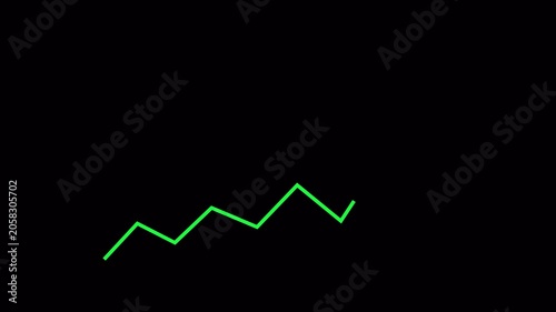 Global business line animation. Abstract  line business graph growth best for bussiness and crypto. graph line for projects and bussiness