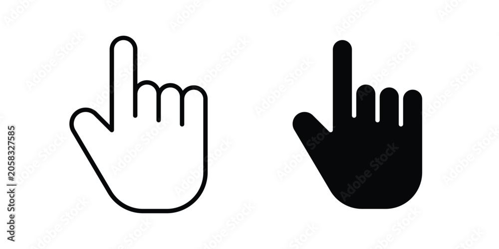 Fototapeta premium Pointing hand icon