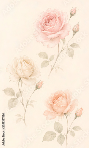 Soft Pastel Rose baackaground