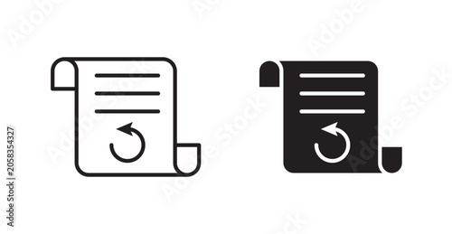 Принти на полотні History icon vector design illustrations. line and solid styles