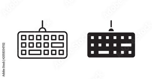Tableau sur toile Keyboard icon vector design illustrations. line and solid styles