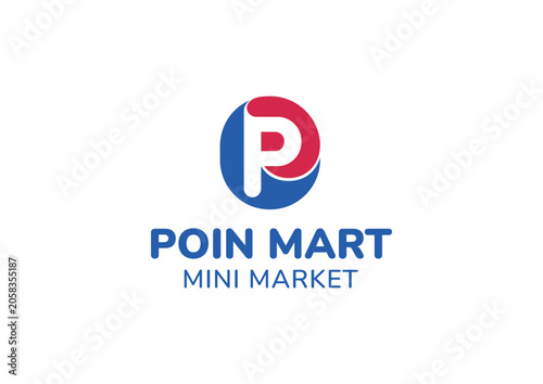 P Letter Circle Business Logo