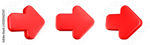right arrow icon 3d render