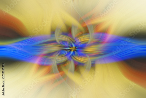 Abstract background with radial, radiating, converging lines. Blur background texture of fractal design