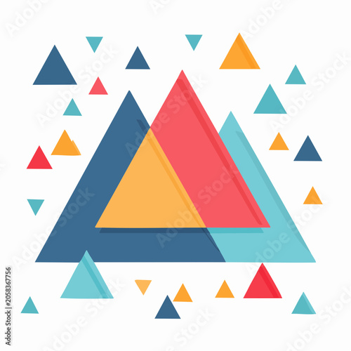Abstract Geometric Triangle Pattern