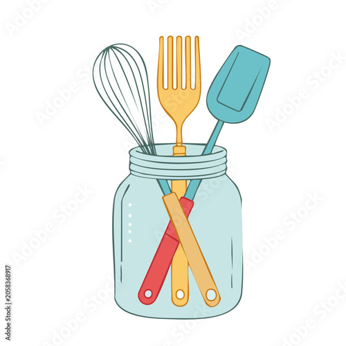 Flat design ice cream cone icon