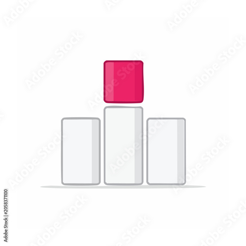 Minimalist smartphone with red power bank and charging cable