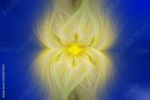 Abstract background with radial, radiating, converging lines. Blur background texture of fractal design